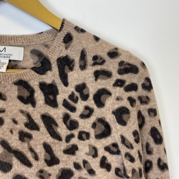 Magaschoni 100% Cashmere Leopard Print Sweater - Picture 6 of 11